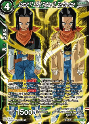 Image of Android 17 & Hell Fighter 17, Synchronized (BT20-077) - Power Absorbed Foil