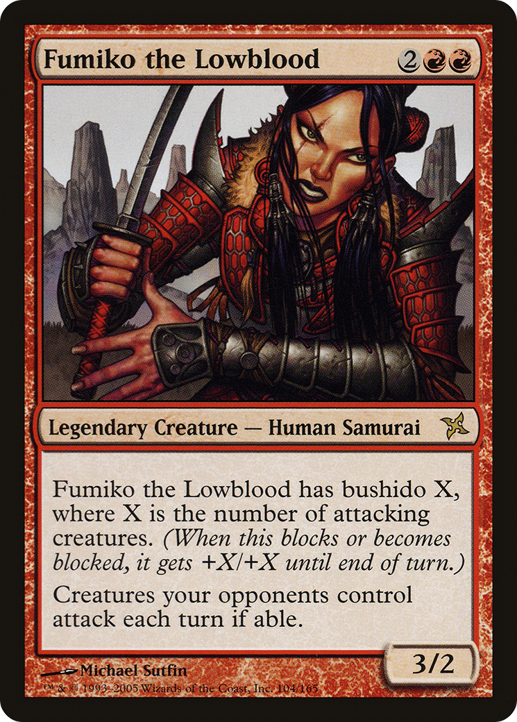 Image of Fumiko the Lowblood (BOK-104) - Betrayers of Kamigawa Foil