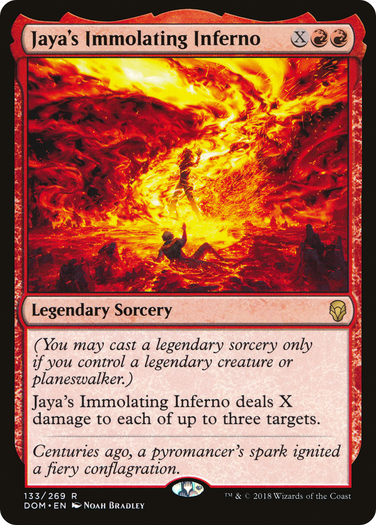 Image of Jaya's Immolating Inferno (DOM-133) - Dominaria