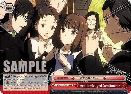 Image of Acknowledged Sentiments (RRR) (KGL/S95-E072R RRR) - Kaguya-Sama: Love is War?