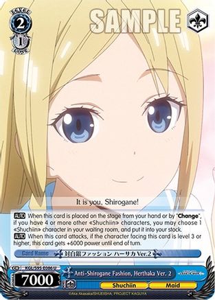 Image of Anti-Shirogane Fashion, Herthaka Ver. 2 (KGL/S95-E086 U) - Kaguya-Sama: Love is War?