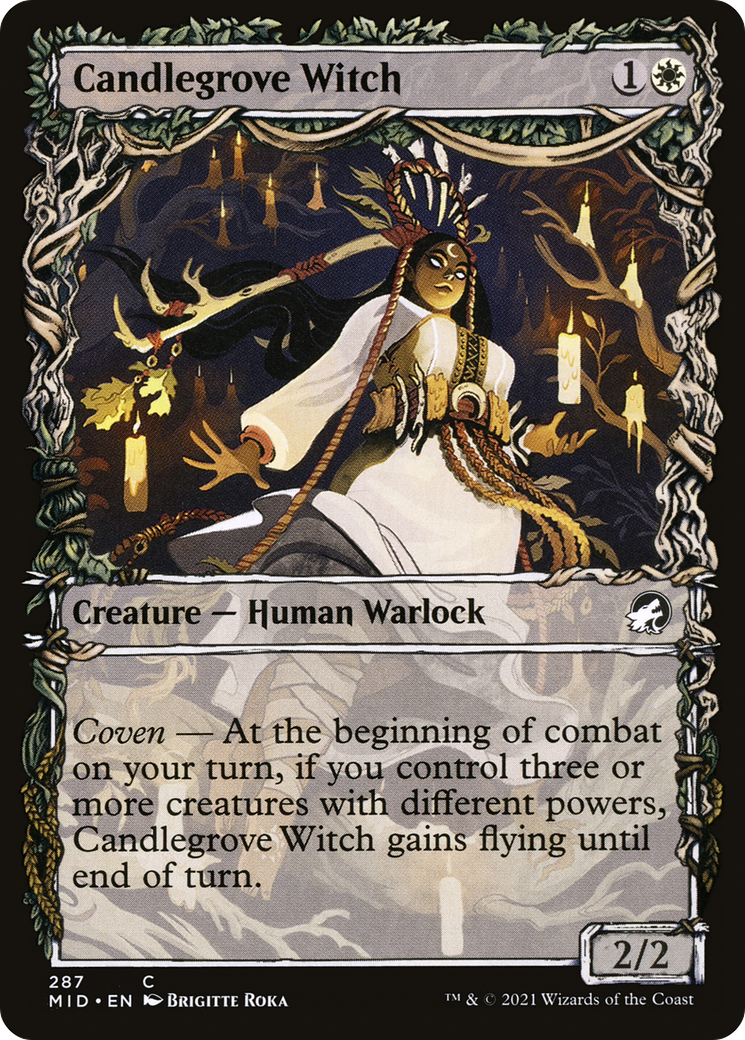 Image of Candlegrove Witch (Showcase) (MID-287) - Innistrad: Midnight Hunt: (Showcase)