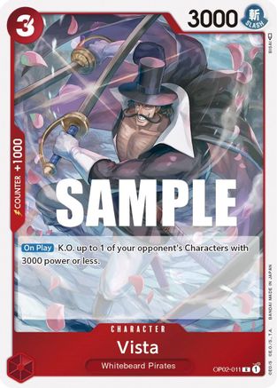 Image of Vista (OP02-011) - Paramount War Foil
