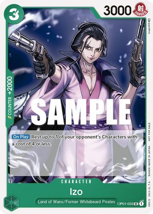 Image of Izo (Tournament Pack Vol. 2) (OP01-033) - One Piece Promotion Cards