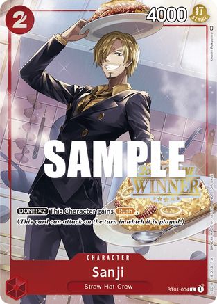 Image of Sanji (Offline Regional 2023) [Winner] (ST01-004) - One Piece Promotion Cards Foil