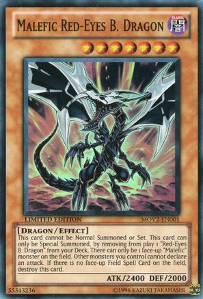 Image of Malefic Red-Eyes B. Dragon (Super Rare) (MOV2-EN001) - Bonds Beyond Time Movie Pack Limited