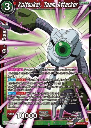 Image of Koitsukai, Team Attacker (BT20-014) - Power Absorbed