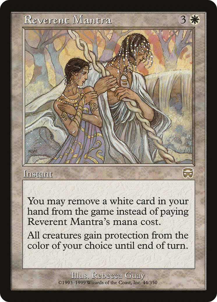 Image of Reverent Mantra (MMQ-044) - Mercadian Masques Foil