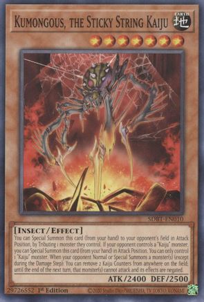 Image of Kumongous, the Sticky String Kaiju (SDBT-EN010) - Structure Deck: Beware of Traptrix 1st Edition