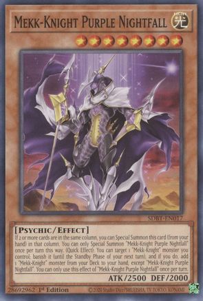 Image of Mekk-Knight Purple Nightfall (SDBT-EN017) - Structure Deck: Beware of Traptrix 1st Edition