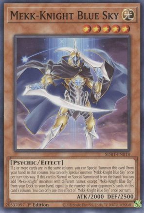 Image of Mekk-Knight Blue Sky (SDBT-EN018) - Structure Deck: Beware of Traptrix 1st Edition
