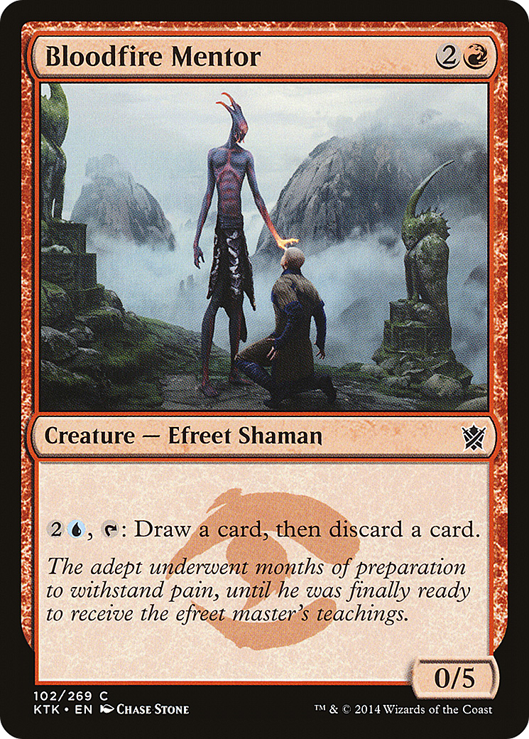 Image of Bloodfire Mentor (KTK-102) - Khans of Tarkir Foil