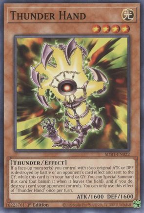 Image of Thunder Hand (SDBT-EN022) - Structure Deck: Beware of Traptrix 1st Edition