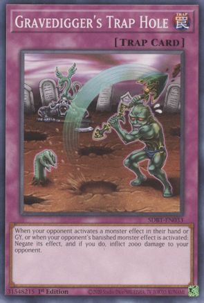 Image of Gravedigger's Trap Hole (SDBT-EN033) - Structure Deck: Beware of Traptrix 1st Edition