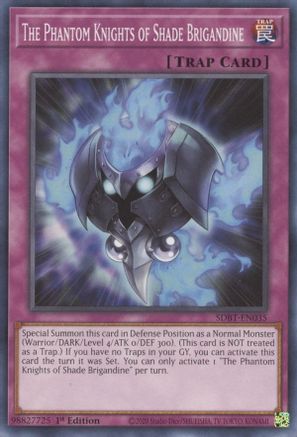 Image of The Phantom Knights of Shade Brigandine (SDBT-EN035) - Structure Deck: Beware of Traptrix 1st Edition