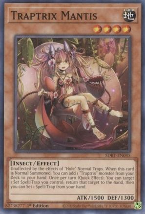 Image of Traptrix Mantis (SDBT-EN045) - Structure Deck: Beware of Traptrix 1st Edition