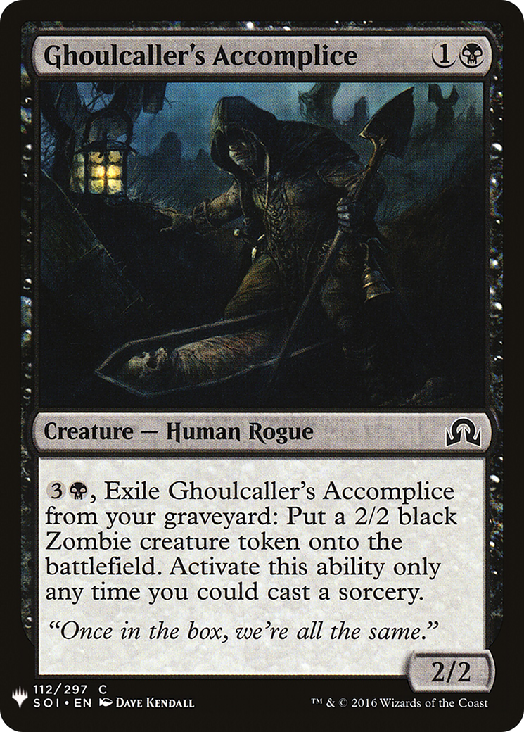 Image of Ghoulcaller's Accomplice (LIST-112) - The List