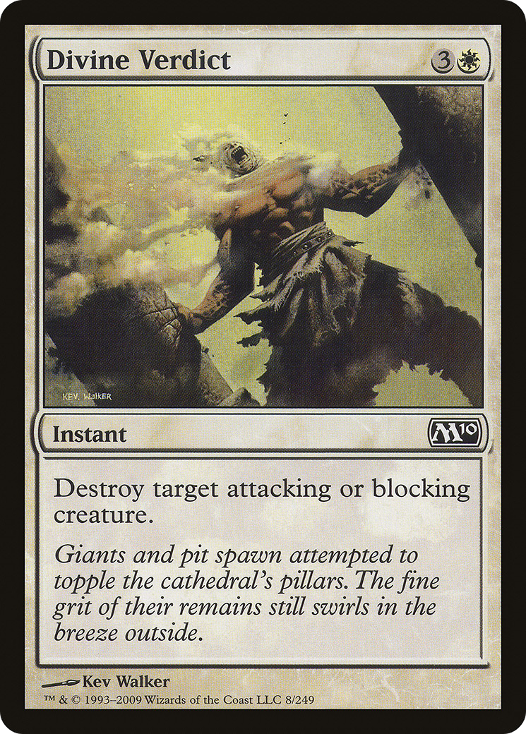 Image of Divine Verdict (M10-008) - Magic 2010 Foil