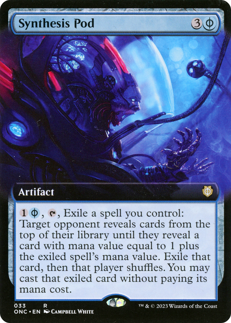 Image of Synthesis Pod (Extended Art) (ONC-033) - Phyrexia: All Will Be One Commander: (Extended Art)