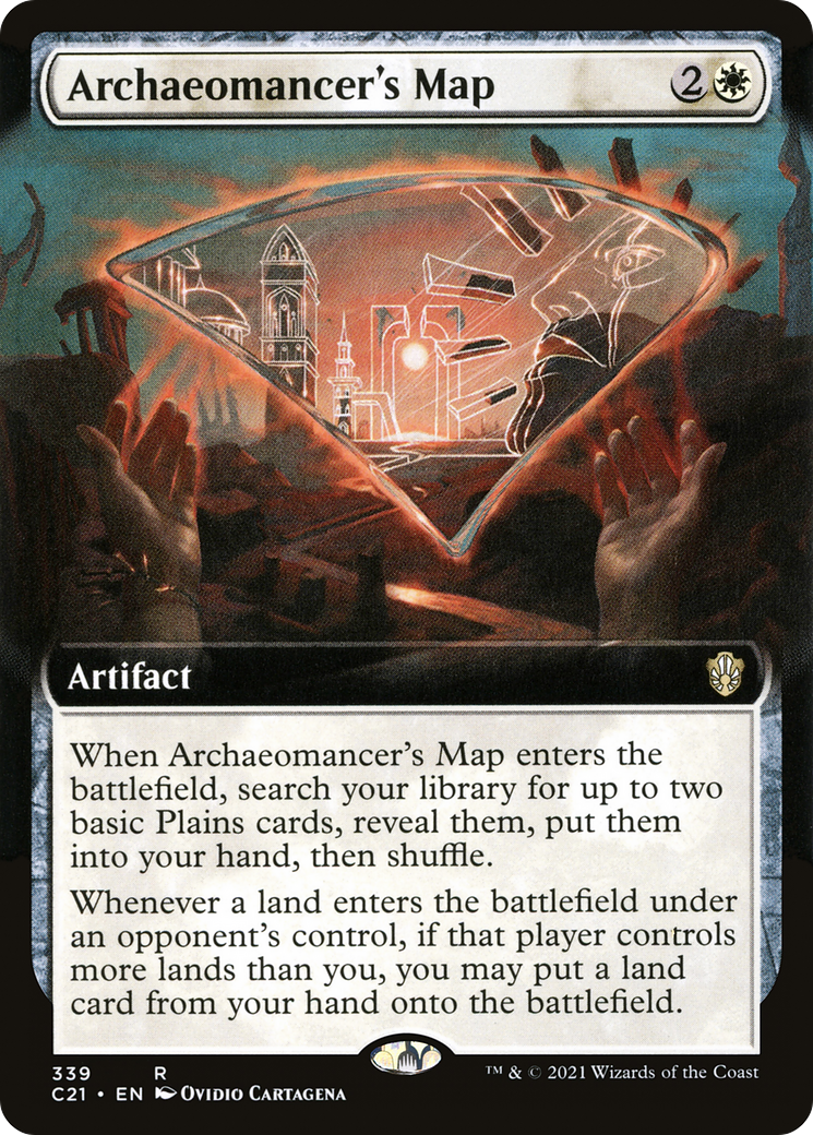 Image of Archaeomancer's Map (Extended Art) (C21-339) - Commander 2021: (Extended Art)