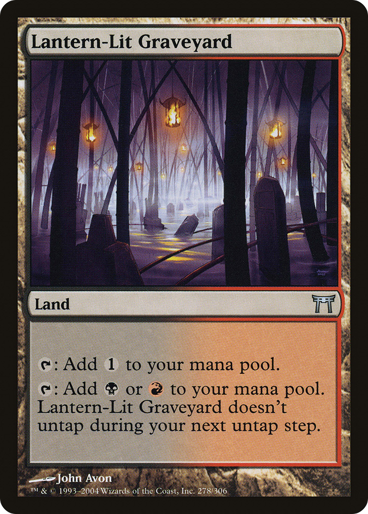 Image of Lantern-Lit Graveyard (CHK-278) - Champions of Kamigawa