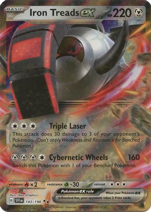 Image of Iron Treads ex 143/198  - Holofoil SV01 Scarlet & Violet Base Set - Double Rare