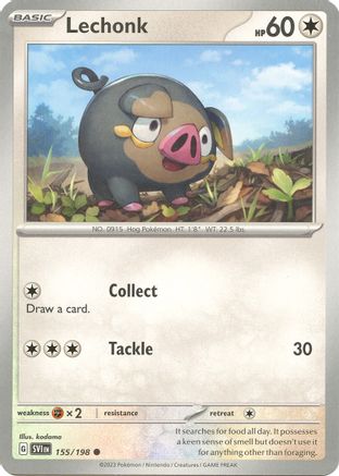 Image of Lechonk 155/198  SV01 Scarlet & Violet Base Set - Common