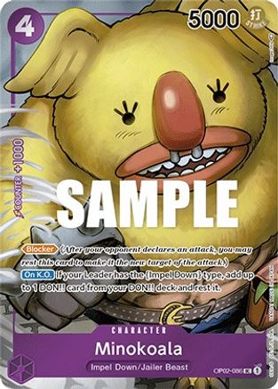 Image of Minokoala (Box Topper) (OP02-086) - Paramount War Foil