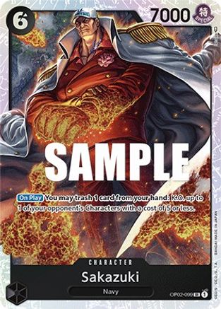 Image of Sakazuki (OP02-099) - Paramount War Foil