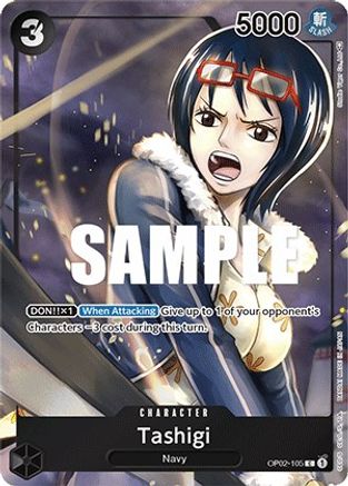 Image of Tashigi (Box Topper) (OP02-105) - Paramount War Foil