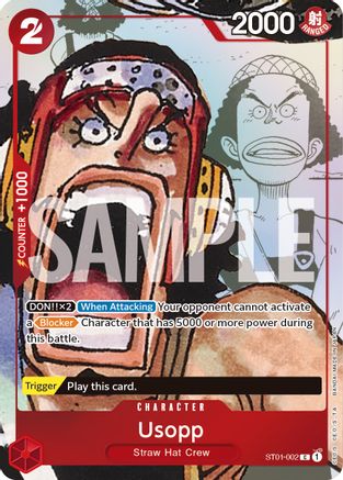 Image of Usopp - ST01-002 (Alternate Art) (ST01-002) - One Piece Promotion Cards Foil