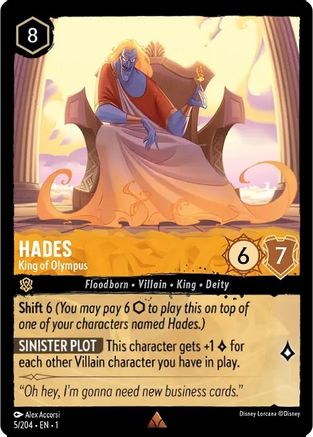 Image of Hades - King of Olympus (5/204) - The First Chapter Cold Foil