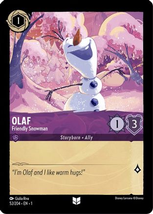 Image of Olaf - Friendly Snowman (52/204) - The First Chapter Cold Foil