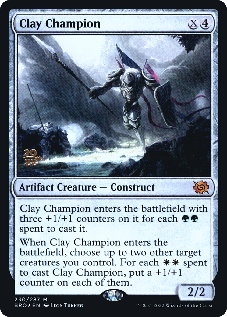 Image of Clay Champion (PRE-230S) - The Brothers' War Promos Foil