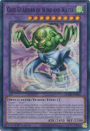 Image of Gate Guardian of Wind and Water (MAZE-EN005) - Maze of Memories 1st Edition