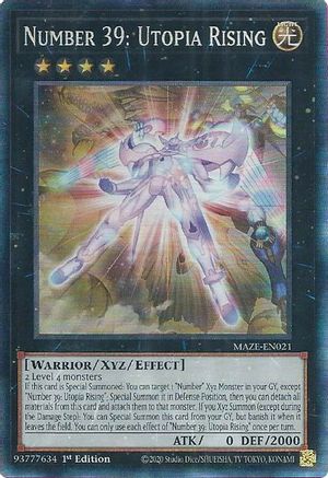 Image of Number 39: Utopia Rising (CR) (MAZE-EN021) - Maze of Memories 1st Edition