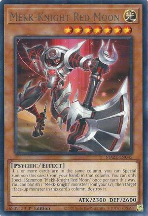 Image of Mekk-Knight Red Moon (MAZE-EN045) - Maze of Memories 1st Edition