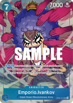 Image of Emporio.Ivankov (051) (Alternate Art) (OP02-051) - Paramount War Foil