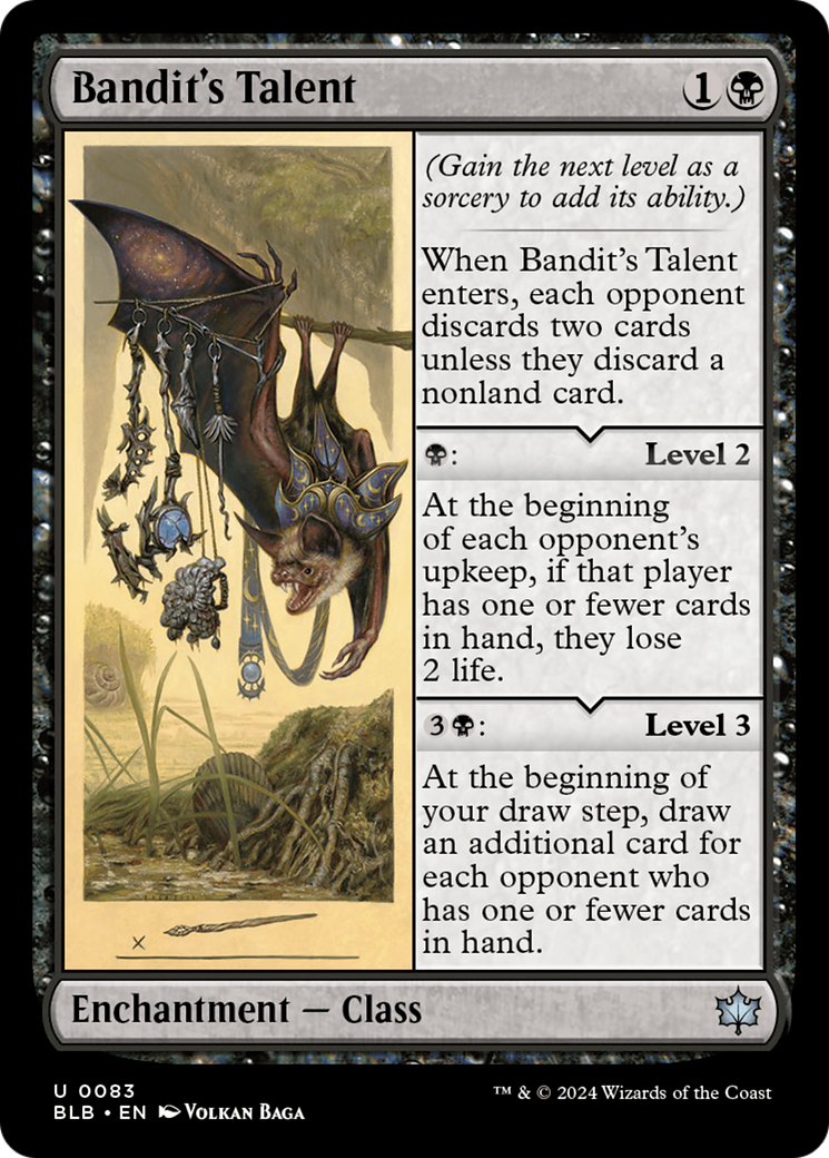 Image of Bandit's Talent (BLB-083) - Bloomburrow Foil