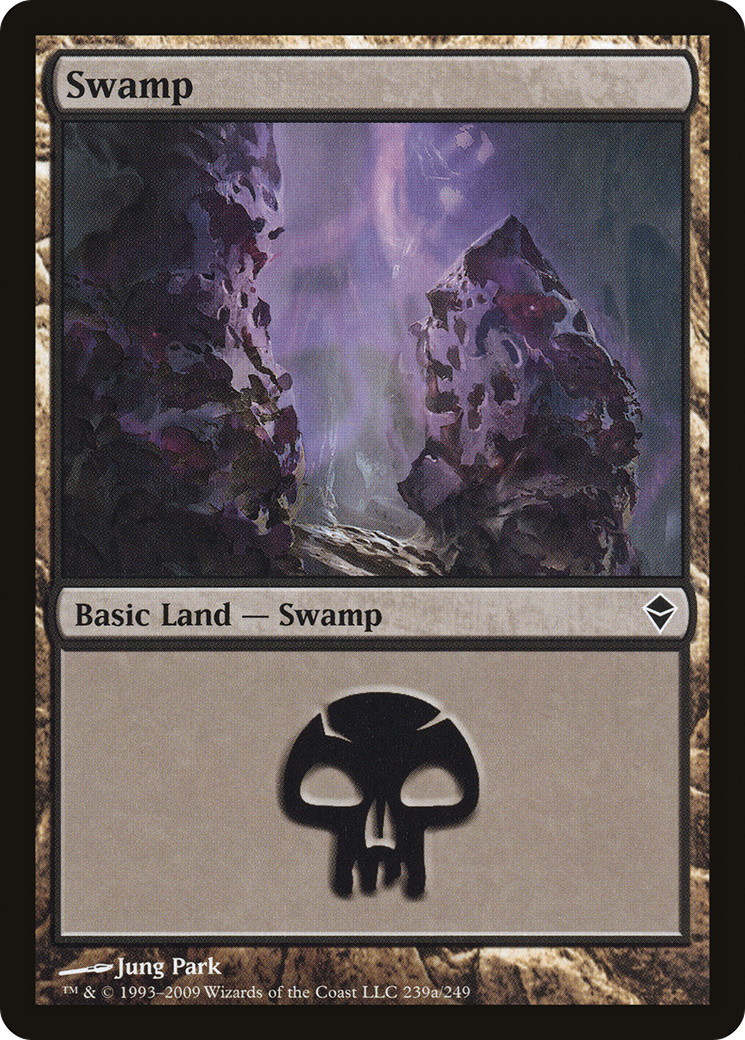 Image of Swamp (239a) (ZEN-239A) - Zendikar