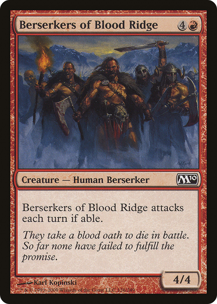 Image of Berserkers of Blood Ridge (M10-126) - Magic 2010