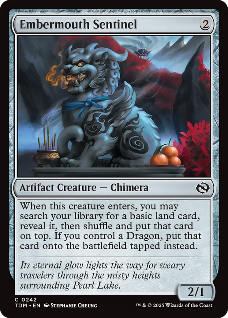 Image of Embermouth Sentinel (TDM-242) - Tarkir: Dragonstorm Foil