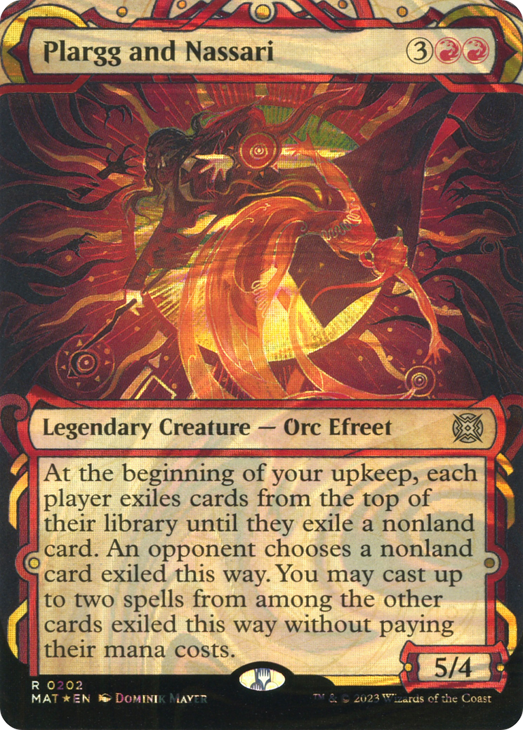 Image of Plargg and Nassari (Halo Foil) (MAT-202) - March of the Machine: The Aftermath: (Showcase) (Borderless) Foil