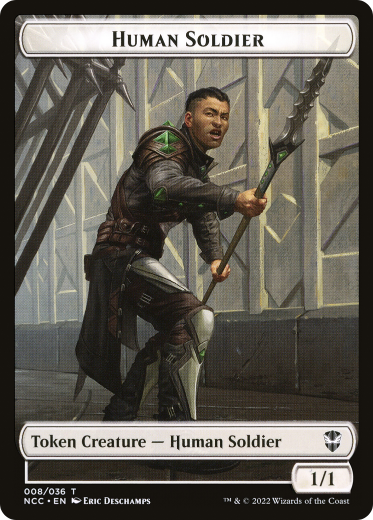 Image of Human Soldier (TNCC-008) - New Capenna Commander Tokens