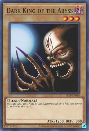 Image of Dark King of the Abyss (LOB-EN020) - Legend of Blue Eyes White Dragon (25th Anniversary Edition) Unlimited