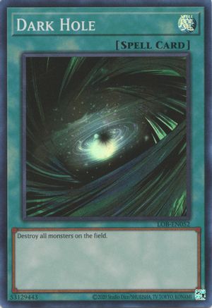 Image of Dark Hole (LOB-EN052) - Legend of Blue Eyes White Dragon (25th Anniversary Edition) Unlimited