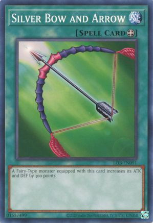 Image of Silver Bow and Arrow (LOB-EN091) - Legend of Blue Eyes White Dragon (25th Anniversary Edition) Unlimited