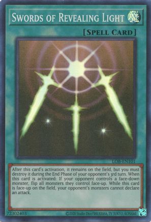 Image of Swords of Revealing Light (LOB-EN101) - Legend of Blue Eyes White Dragon (25th Anniversary Edition) Unlimited