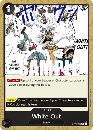 Image of White Out (ST06-016) - Starter Deck 6: Absolute Justice