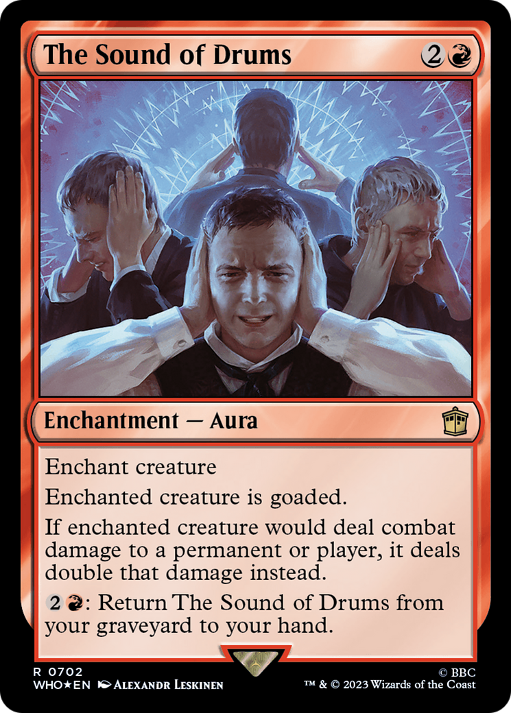 Image of The Sound of Drums (Surge Foil) (WHO-702) - Doctor Who Foil